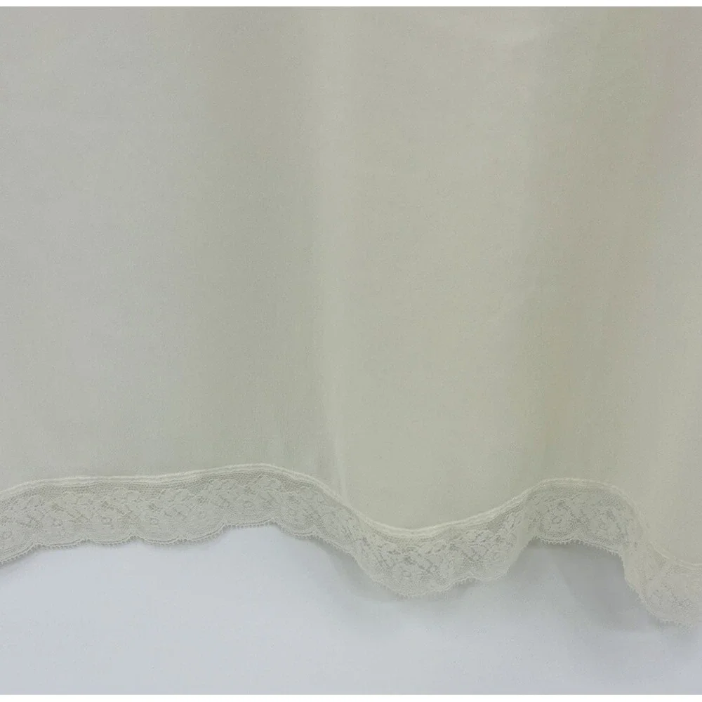 Vintage Vassarette Nylon Crepelon Full Slip Ivory Lace Trim Size A 34